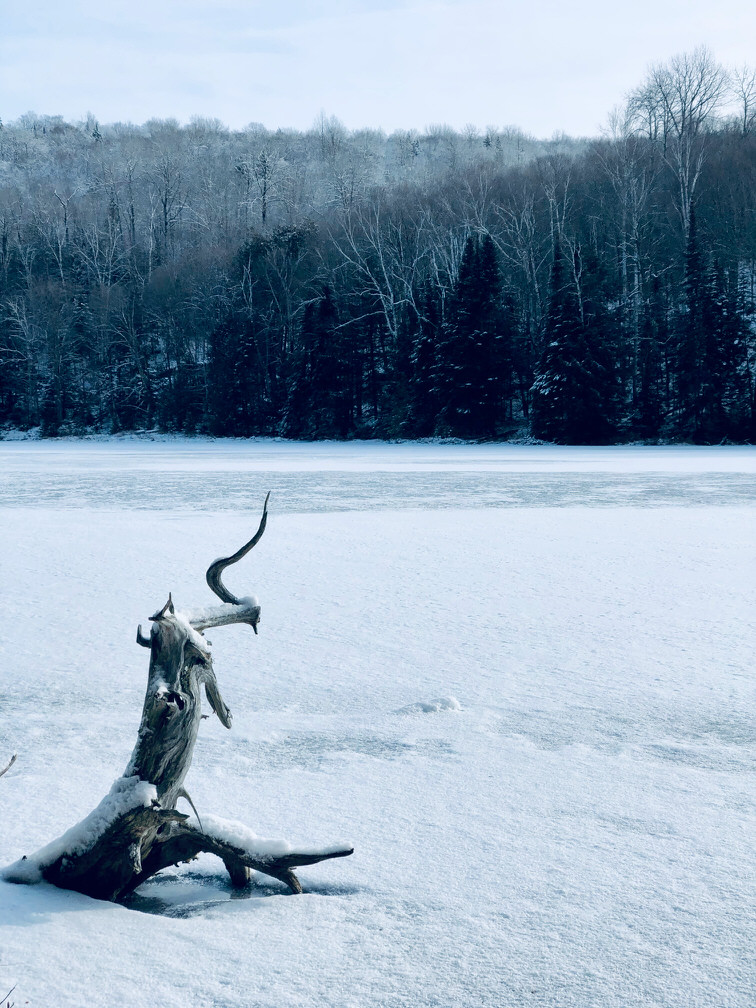 Photo d’un lac gelé